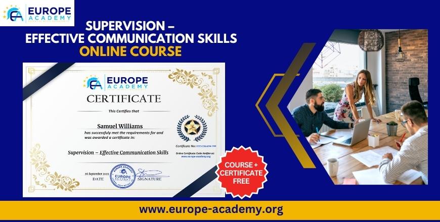 Supervision Effective Communication Skills Online Course